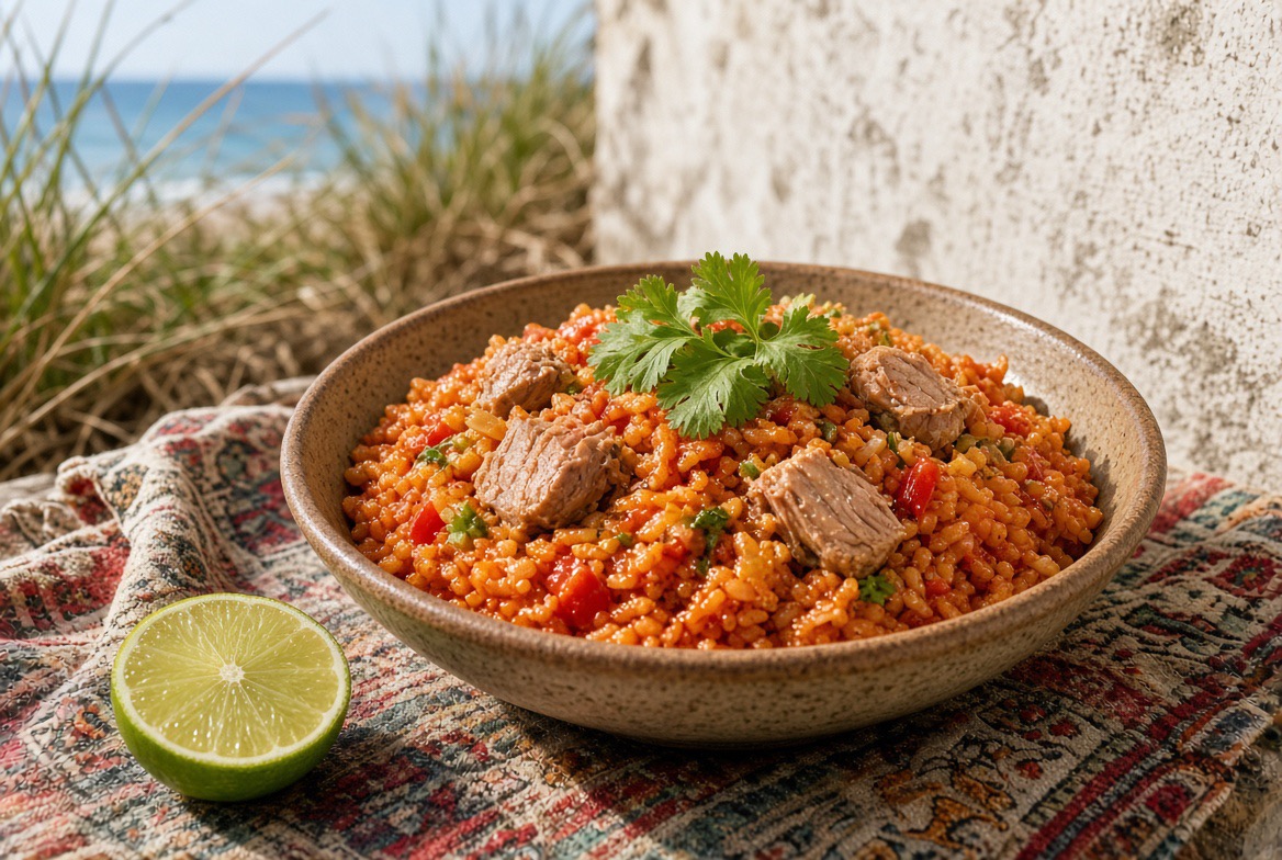 Arroz de Atum, Reis mit Thunfisch in Tomatensauce